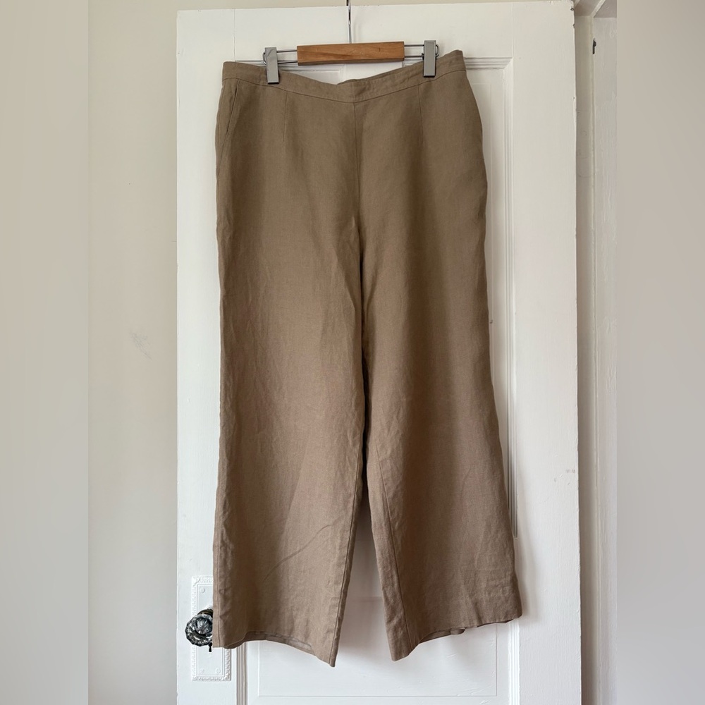 High Rise Irish Linen Pants - Picture 3 of 11